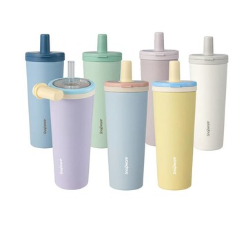 Corelle Brands 316不鏽鋼/鋅陶瓷 圈圈吸管杯830ml-多款可選
