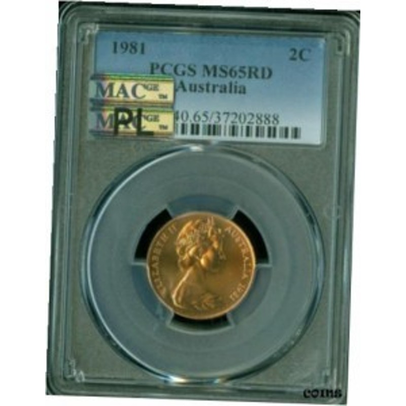 品質保証書付】 アンティークコイン NGC PCGS 1981 AUSTRALIA 2 CENTS