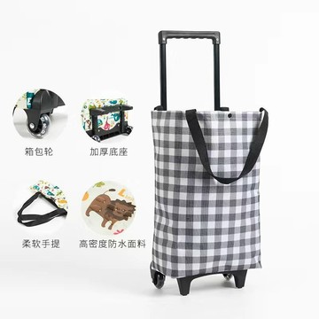 【全店折扣 限時下殺】便攜買菜小拉車萬能摺疊小推車購物車帶輪子家用取快遞手拉小拖車菜籃車 折疊推車 便攜式露營車 手推車