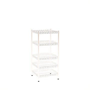 【客尊屋】小資型《粗管徑》 45X45X105Hcm 白騎士五層架