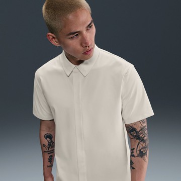 NIKE AS M NK DF 24.7 PS SS BUTTON D 男運動短袖 米白-HQ6959133