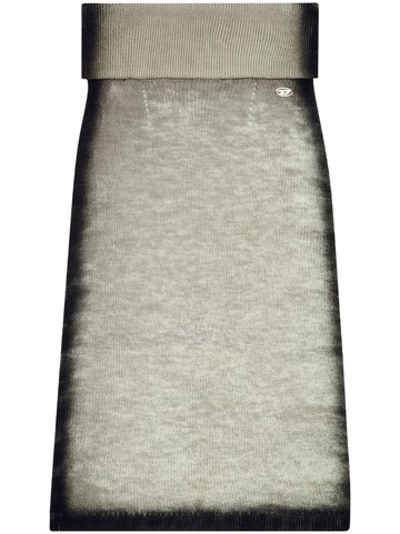 Diesel - M-Arilou-A wool maxi skirt - women - Wool - S - Grey