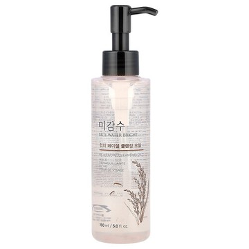 The Face Shop, Rice Water Bright，豐盈亮膚卸妝油，適合中性至乾性皮膚，5 液量盎司（150 毫升）