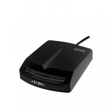 KINYO KCR6150 晶片讀卡機(黑色) 自然人憑證、ATM銀行卡讀取