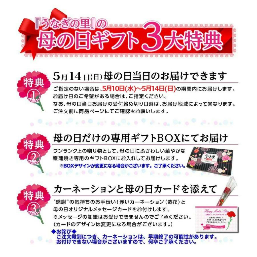 ポイント5倍 母の日  プレゼント 60代 70代 うなぎ  鹿児島産 ブランド鰻 極上長蒲焼き3本 ギフトBOX お洒落な専用ギフトBOXでお届け クール