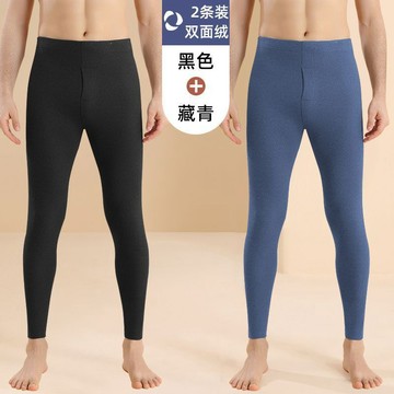 ✨優品✨大尺碼褲子男 發熱褲 保暖褲 男士保暖褲加絨加打底綫褲無痕冬季棉毛褲襯褲40