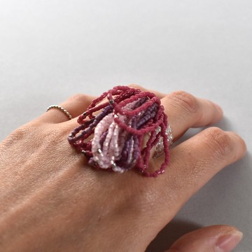 螢光燈花 / 銀色