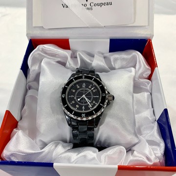 (2色可選)(Little bee小蜜蜂精品) Valentino 范倫鐵諾 石英款 精密陶瓷水鬼錶(情侶對錶)類J12