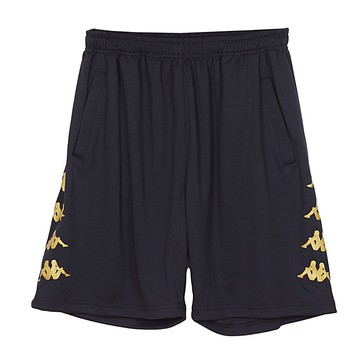 KAPPA義大利時尚吸濕排汗中性針織短褲 黑 35235YW005