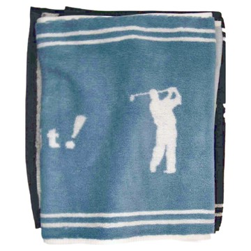 DASING 達興 提花寬版運動毛巾 2入套裝 34x100cm  藍色 + 白色  1組