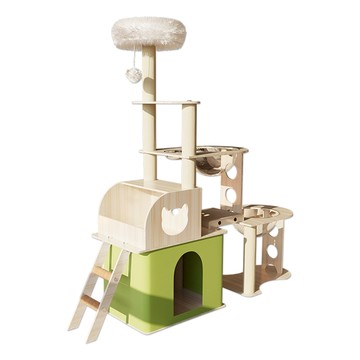 貓跳台 D 約15kg 140CM高  綠色  1組