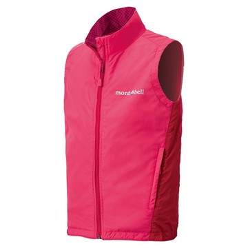 ├登山樂┤日本 mont-bell Light shell vest 兒童背心 杜鵑粉 # 1106616AZ