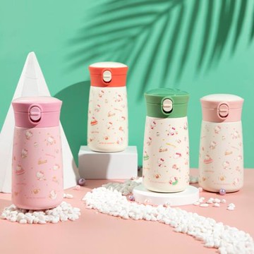 【優貝選】HELLO KITTY 316不鏽鋼迷你口袋杯 兩用 保冷/保溫 直飲式水壺 280ML(平輸品)