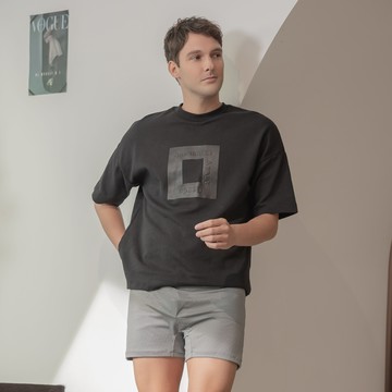 【DAYNEER】素面寬鬆四角男內褲 M-XXL(鍛鐵灰)