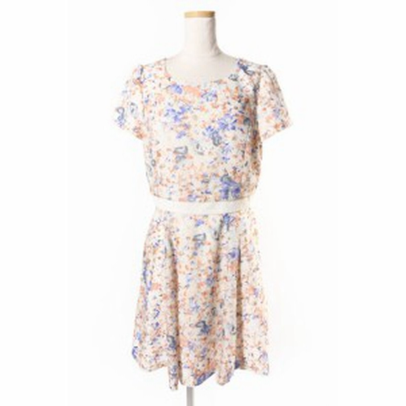 中古 レッセパッセ Laisse Passe マーガレット レース プリント ワンピース Ako0514 レディース 通販 Lineポイント最大1 0 Get Lineショッピング