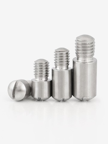 304不銹鋼GB831一字開槽無頭軸位螺釘臺階軸位銷釘M2/3/4/5/6/10