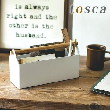 日本山崎實業 YAMAZAKI 桌面收納盒輕奢屋子造型文具雜物整理架