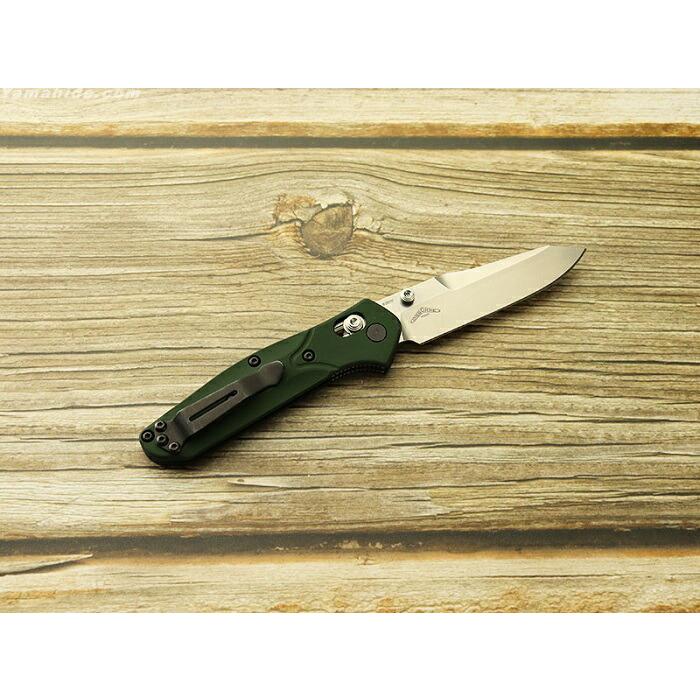 ベンチメイド 945 ミニ オズボーン シルバー直刃,グリーンハンドル 折り畳みナイフ,BENCHMADE Mini Osborne Folding Knife 日本正規品