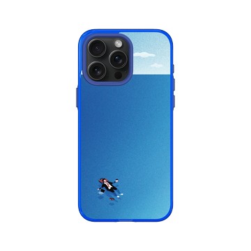 iPhone 15 Pro Max Clear 激光藍 - Ocean Collection: Let's Sea 海洋系列：一路向海 - 浪它去吧