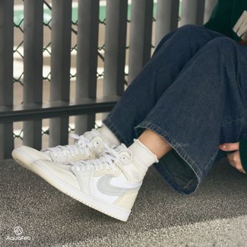 Nike Air Jordan 1 High MM 女 椰奶 喬丹 經典 高筒 運動 休閒鞋 FB9891-100