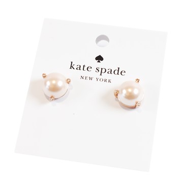 KATE SPADE Rise And Shine 珍珠耳釘-玫瑰金