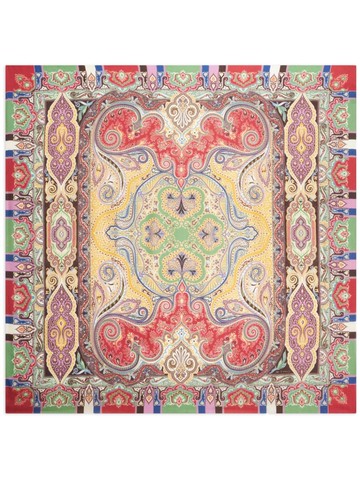 ETRO - paisley-print cashmere-blend scarf - women - Cashmere/Silk - One Size - Brown