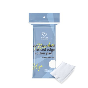 【我的心機】壓邊雙效柔膚化妝棉(80片/袋裝)