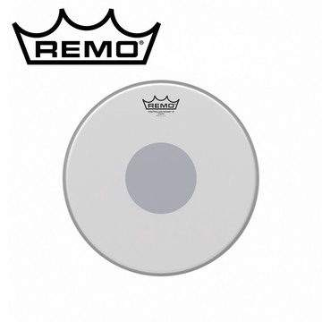 REMO Controlled Sound X Coated Black Dot 單層噴白鼓皮【敦煌樂器】
