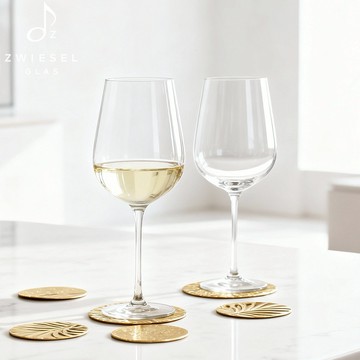 【德國水晶杯ZWIESEL GLAS】原廠禮盒 AIR系列 類手工白葡萄酒杯 306ml (2入組) 禮盒+提袋｜聖誕節｜射手座生日快樂｜生日禮物｜送禮｜禮盒