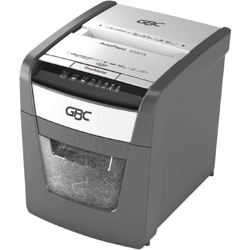 GBC シュレッダー 静音 オフィス用 業務用 家庭用 自動細断A4コピー用紙50枚 連続使用約10分 プラスチックカードも細断可能 ダスト