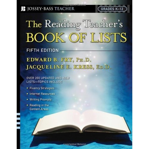 The Reading Teacher's Book Of Lists (J-B Ed: Book of Lists)