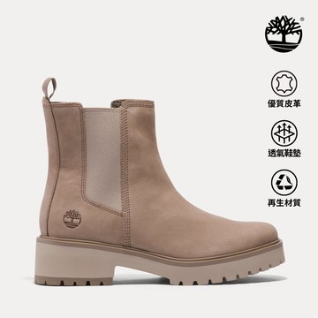 【網路限定】Timberland 女款灰色休閒切爾西靴|A41CW929