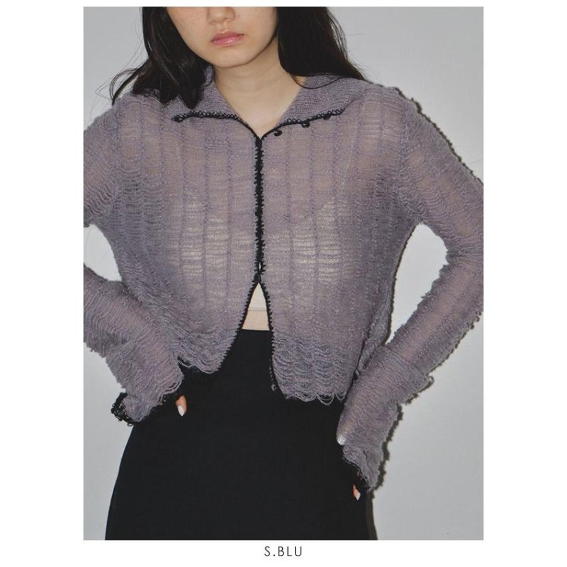 TODAYFUL 2023winter トゥデイフル Mesh Jacquard Knitshirts メッシュ ...