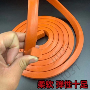 臺灣上新【五金】 紅色硅膠發泡條耐高溫密封條防水抗凍海綿條柔軟彈性 優選