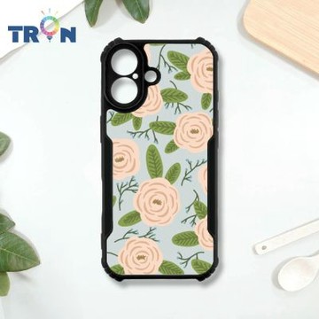 TRON iPhone 17 平塗簡約手繪花-3 四角防摔 機甲殼 軟硬殼 手機殼