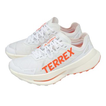 adidas 愛迪達 越野跑鞋 Terrex Agravic Speed Ultra 女鞋 白 橘 緩震 IH3767
