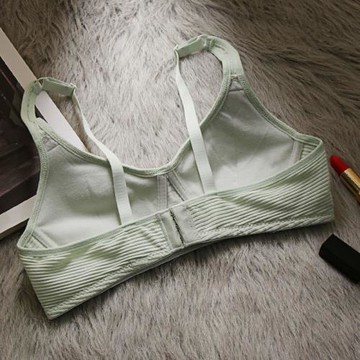 內衣少女無鋼圈薄款夏大胸顯小文胸罩發育期學生高中上托純棉韓版