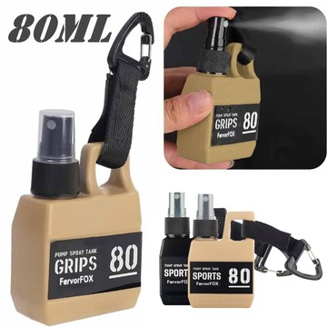 80ml  酒精消毒液分裝瓶 噴霧瓶 掛勾 旅行便攜 防護隨身必備  露營 遠足 輕巧 攜帶 隨時補充