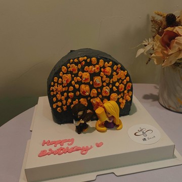 魔髮奇緣 天燈造型蛋糕 公仔蛋糕 客製化 生日蛋糕 鑠甜點 紀念日