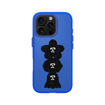 iPhone 16 Pro Clear 激光藍 - Abei - Mask Fam探索小隊疊起來