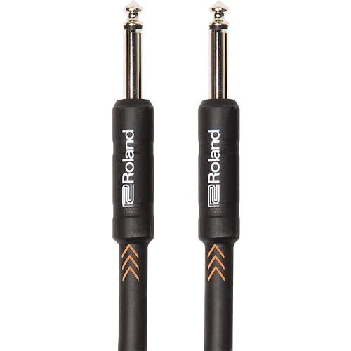 Roland Black Series Instrument Cable, Straight Straight 4-Inch Jack, 10-Feet