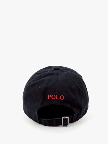 Cotton baseball hat with logo embroidery - POLO RALPH LAUREN - gender_Man