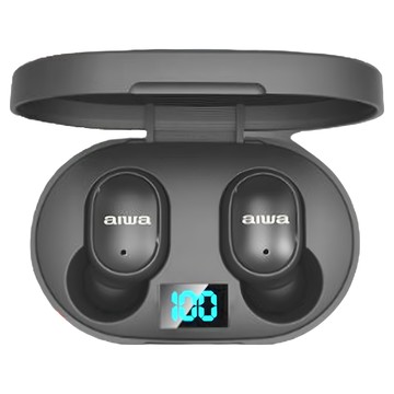 aiwa 愛華 真無線藍牙耳機 AT-X80W  藍牙5.1版本  IPX4防水等級  LED電量顯示  最長待機70天