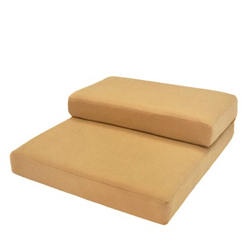 C.G.&C. S.M.C. 凱蕾絲帝 記憶支撐佛拜墊組 家飾布 記憶聚合棉  55 x 55 x 7cm + 55 x 27 x 7cm  棕色