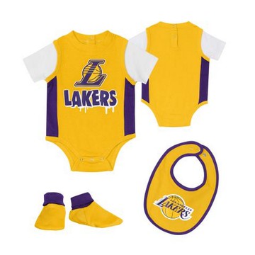 NBA 新生兒包屁衣套裝組合 湖人隊 WK2I1FJK7-LAK