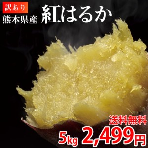 紅はるか 訳あり 5kg 送料無料 生芋 さつまいも  熊本県産 べにはるか サツマイモ  焼き芋に 芋 いも
