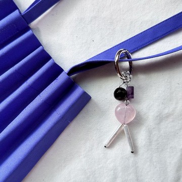 C happy 寶貝蛋水晶吊飾_好心情+保平安_包包掛飾/ 鑰匙圈