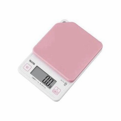 タニタ 送料無料メール便　TANITA　デジタルクッキングスケール ストロベリーピンク  KJ-114-PK　最大1ｋｇ　最小表示0.5ｇ