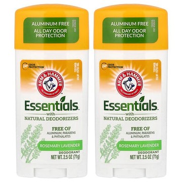 Arm & Hammer, Essentials™ 天然淨味劑，淨味，迷迭香和薰衣花草香，2 包，每包 2.5 盎司（71 克）