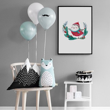 給予祝福的小鳥-沙發掛畫/植物/複製畫/新家佈置/角落裝飾/床頭櫃